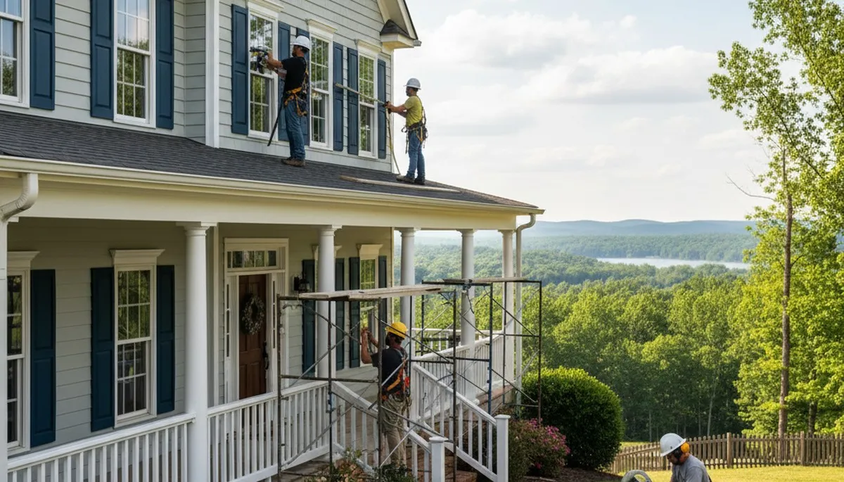 Vinyl siding installation service in Greensboro, NC for a home exterior upgrade