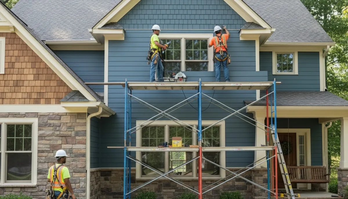 Vinyl siding installation service in Greensboro, NC for a home exterior upgrade